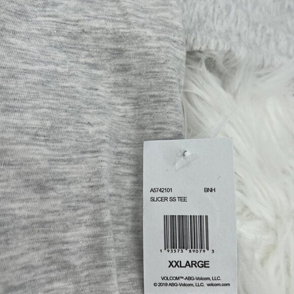 NEW Volcom Men's Slicer Graphic Modern Fit T-Shirt Heather Gray Size 2XL XXL - Picture 10 of 11